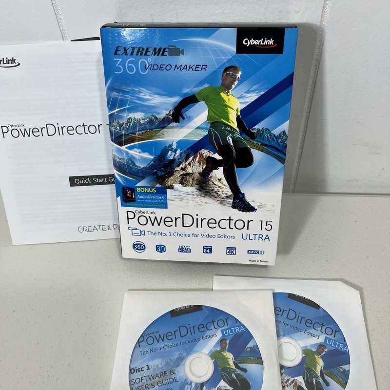 CyberLink PowerDirector Ultra 15 CD Software Complete With Code Ultra HD 4K gallery