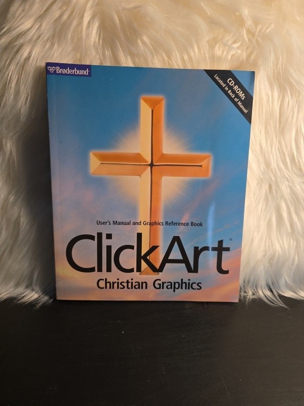 ClickArt Christian Graphics Broderbund Paperback With 2 Cd Roms.