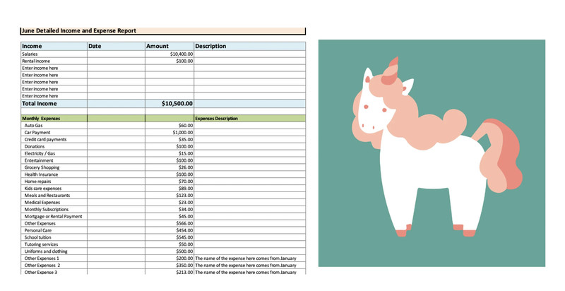 Pink Unicorns | Dave Ramsey-Inspired Budget | Digital Download gallery