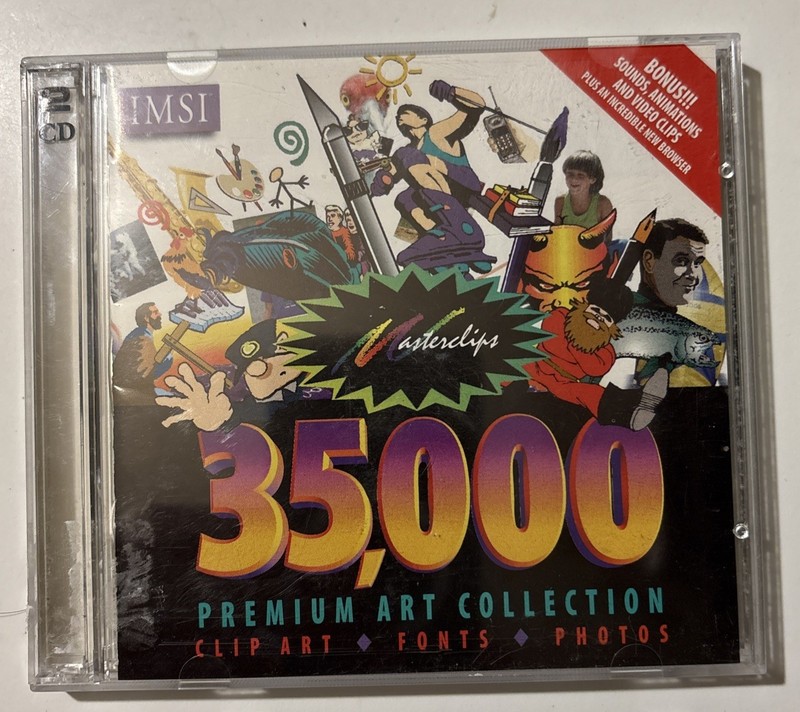 Master Clips 35000 Premium Image Collection 2 CDs 1996 Jewel IMSI