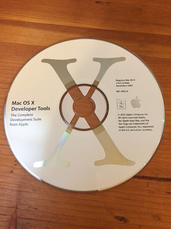 Mac OS X 10 10.2 Jaguar Developer Tools Complete Suite Software Disc CD 2002