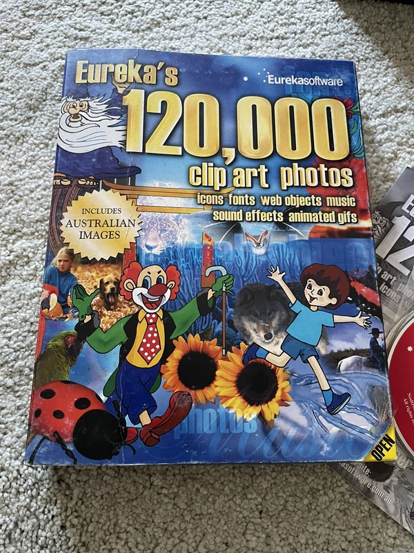 Vintage Eureka Software – Clip Art Photos – 120,000 (1,2,3,4 Discs)