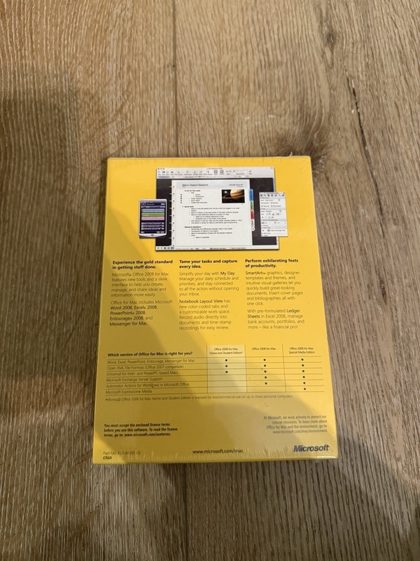 Microsoft Office 2008 Home & Student for Mac w/ 3 Product Keys NEW gallery