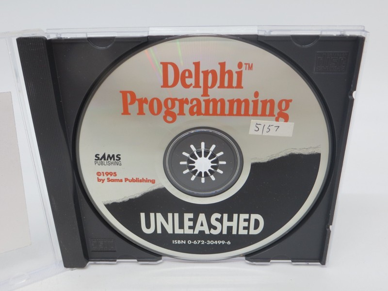 Delphi Programming – UNLEASHED (CD-ROM, 1995) SAMS Publishing computer disk