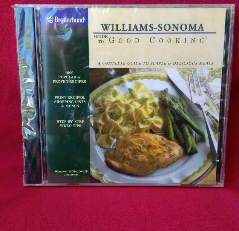 Broderbund Williams-Sonoma Guide to Good Cooking CD-ROM NEW