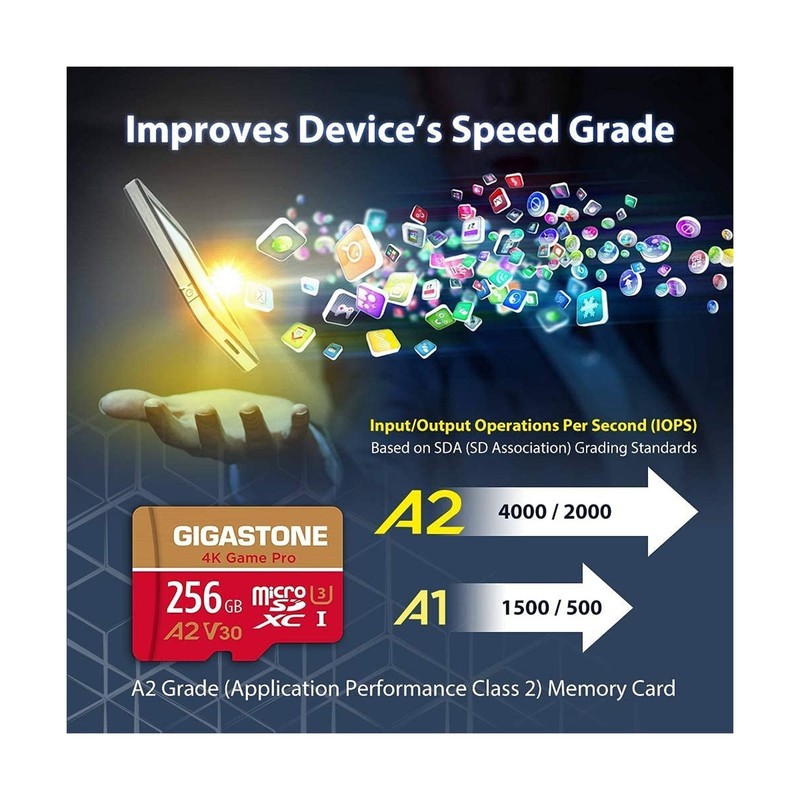 [5-Yrs Free Data Recovery] GIGASTONE 256GB 2-Pack Micro SD Card, 4K Game Pro,... gallery