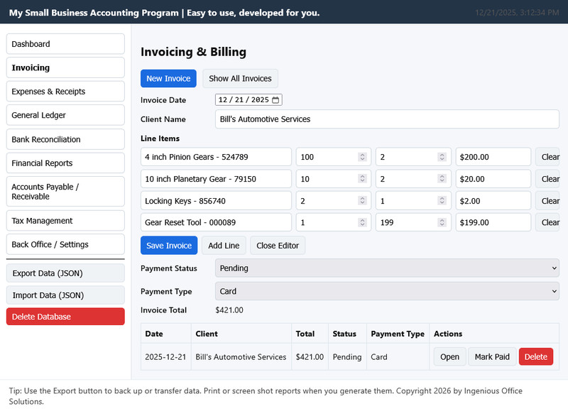 My Small Business Accounting Program Any PC, UNIVERSAL OS, FULL VERSION, CD-r gallery