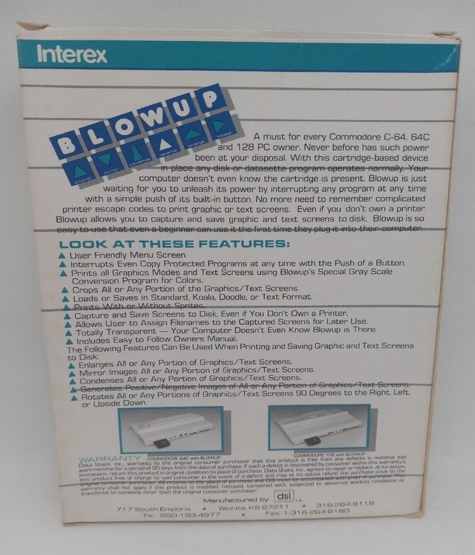 Commodore 64/64C/128 BLOWUP - Vintage 1987 Cartridge - Capture & Modify Screens gallery