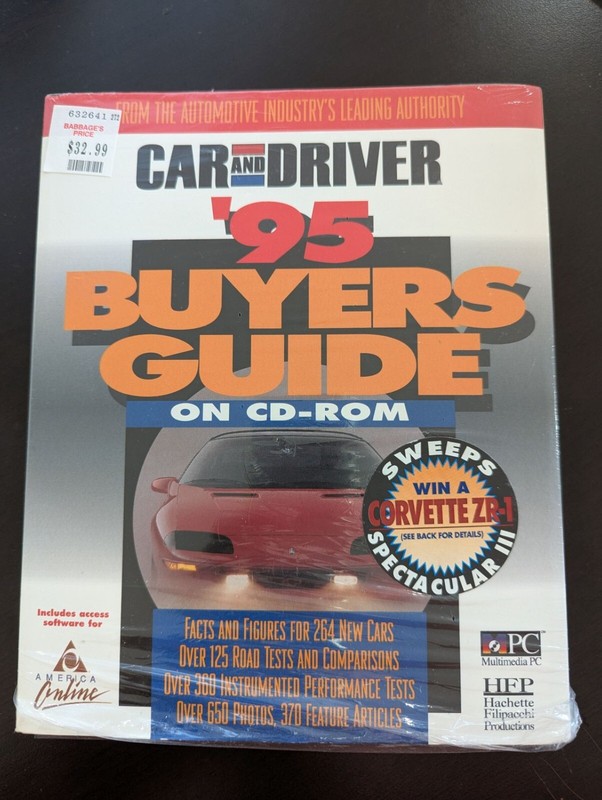 Car and Driver 1995 buyers guide on CD-ROM for win 3.11