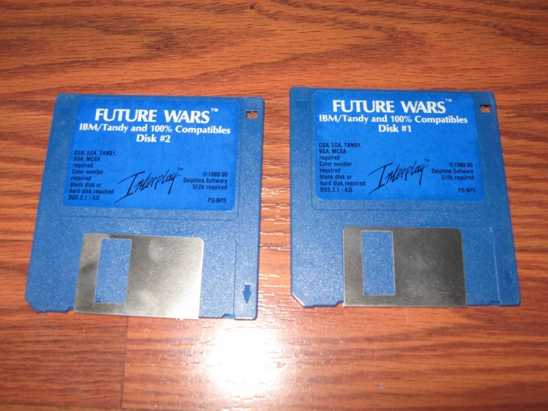 Future Wars IBM/Tandy PC Game on 3.5″ disk – Tested