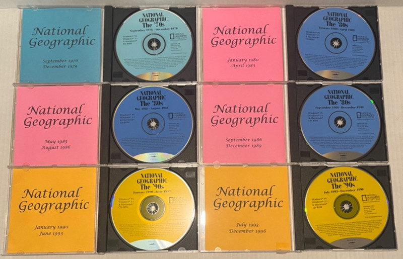 NATIONAL GEOGRAPHIC Interactive Magazine 30 CD-ROM Set 1888-1996 gallery