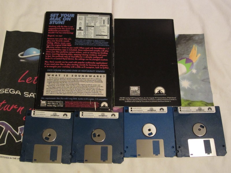 Sound Source Soundware for Macintosh OS 6, 7 Star Trek Vol.1 and Vol.2 Software gallery