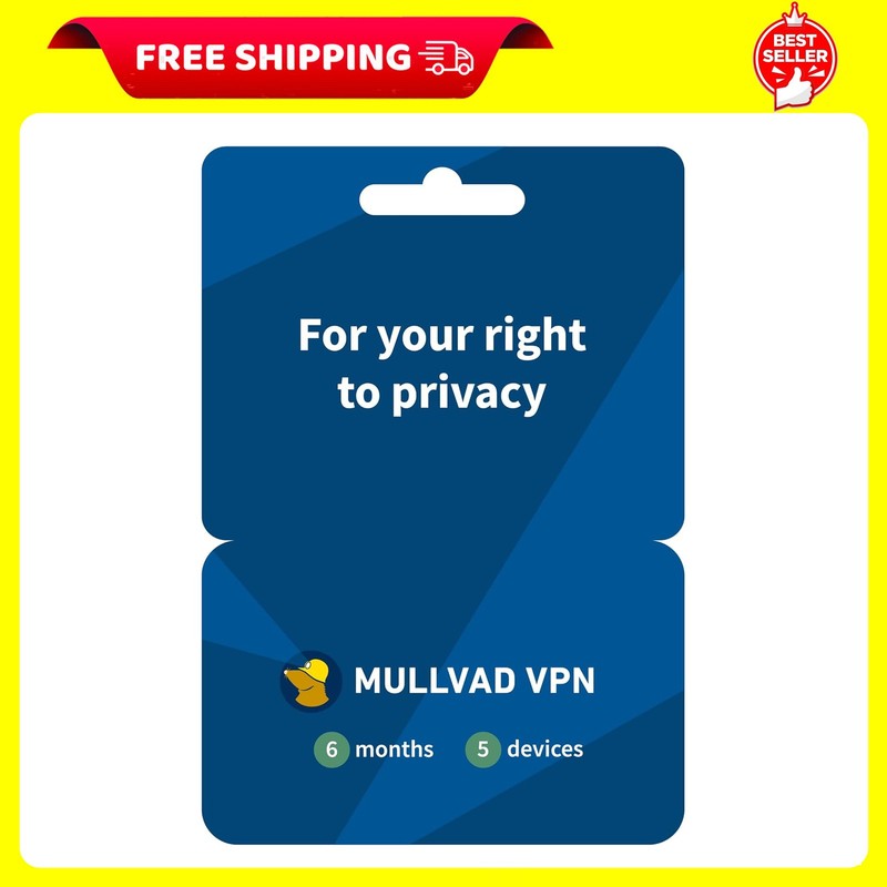 Mullvad VPN | 5 Devices for 6 Months | Protect Your Privacy with 6