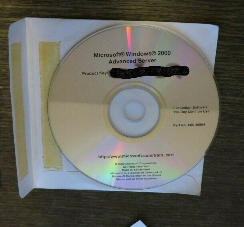Microsoft windows 2000 advanced server Evaluation Software and RC 2
