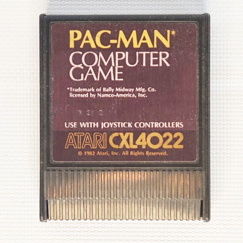 Atari CXL4022 Pac-Man Video Game Cartridge for Atari 400/800/XL/XE Vintage 1982