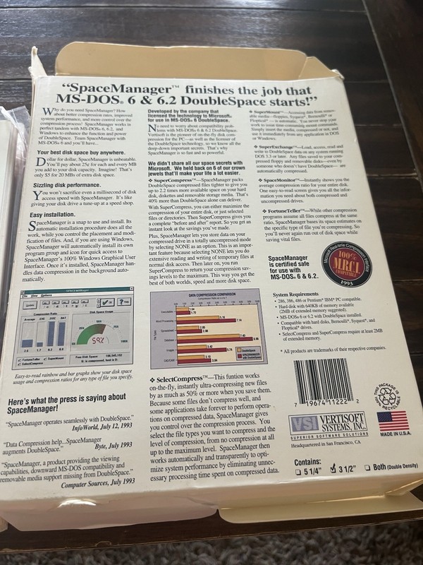 Space Manager for MS DOS 3.5 Media gallery