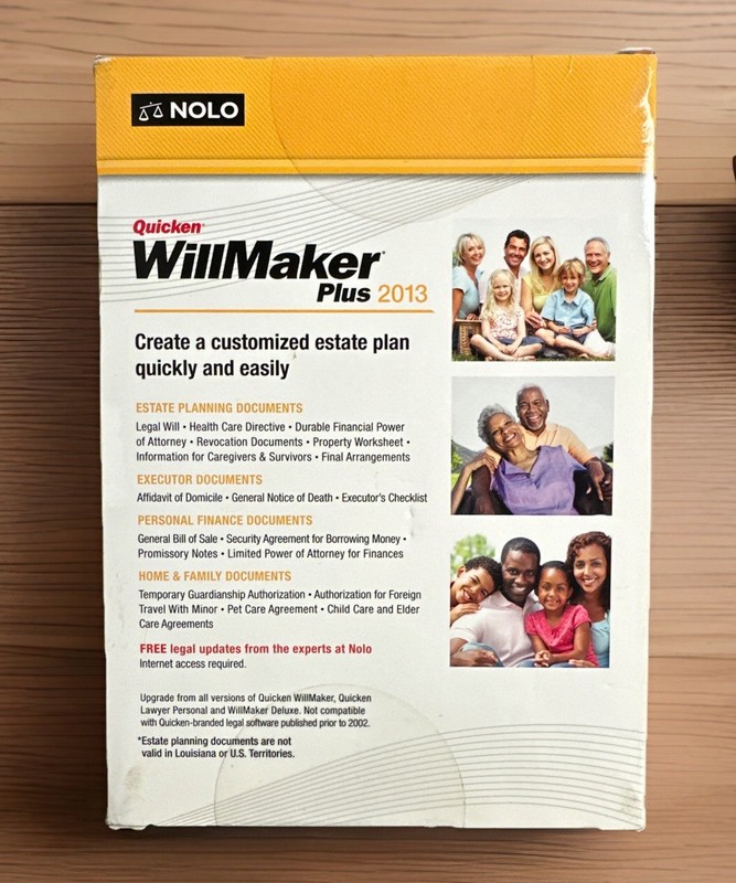 Quicken WillMaker Estate Planning Software Plus 2013 Windows-New Sealed gallery