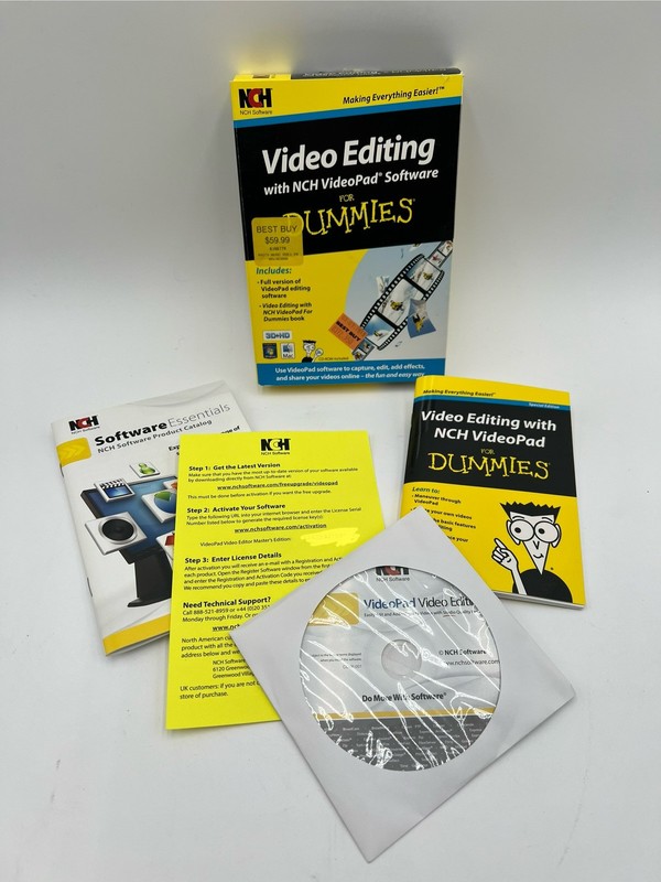 Video Editing NCH VideoPad Software For Dummies CD ROM & Book gallery