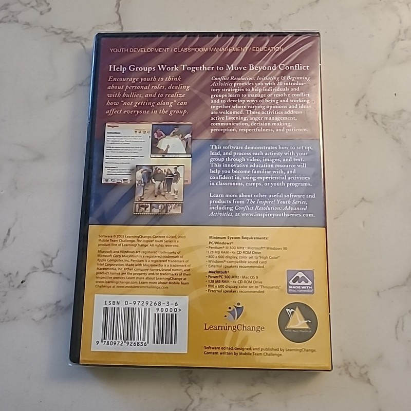 Conflict Resolution Initiating Beginning Activities CD ROM Inspire Youth Series gallery
