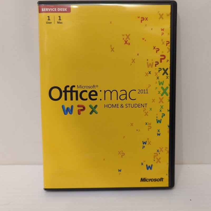 MS Microsoft Office:mac 2011 W P X Home and Student