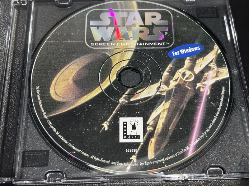1994 Star Wars Screen Entertainment for Windows – Disc Only PC CD-ROM