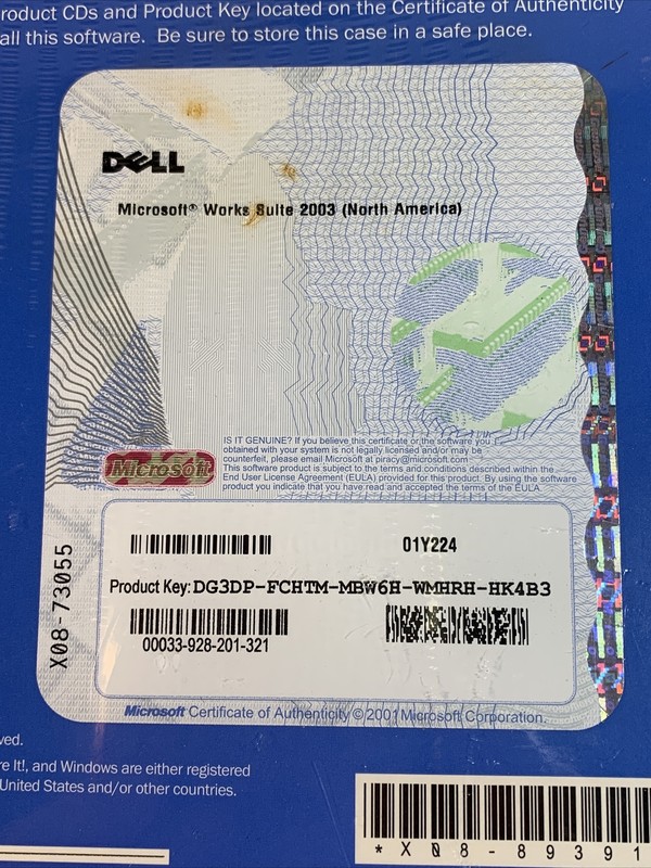 Microsoft Works Suite 2003 Set with Product Key. never used. gallery