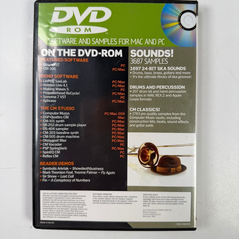 Computer Music CM84 March 05 DVD ROM PC Mac Software Samples Tutorials gallery