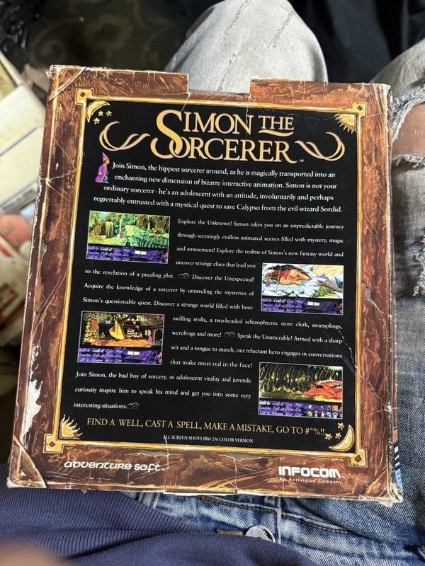 Infocom Simon the Sorcerer Adventure Game 3.5" Floppy Disk DOS 5.0 English gallery