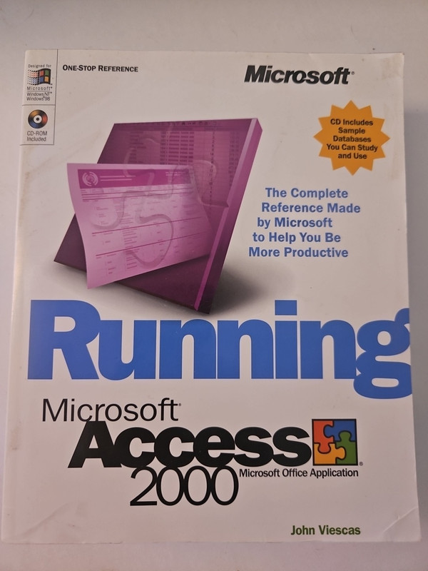 Microsoft Running Access 2000 CD Included VINTAGE Paperback Book