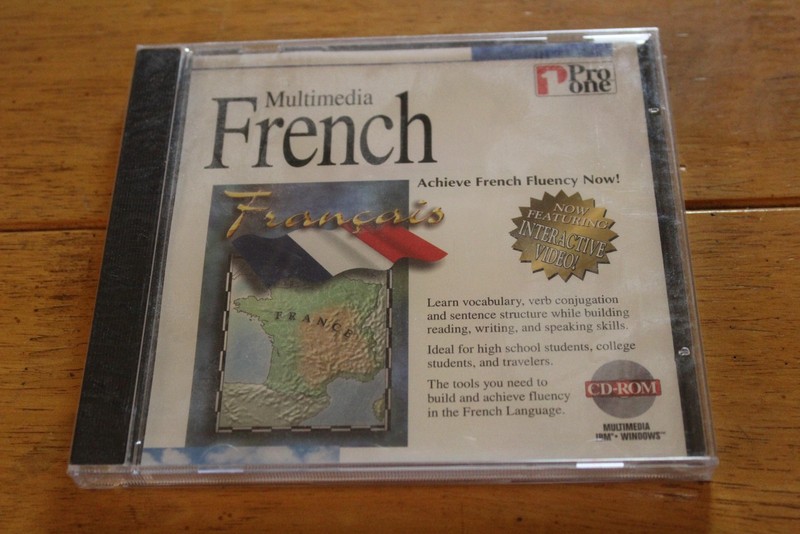 Vintage Pro One Multimedia French Language Course CD-ROM 1996 PC Windows Sealed