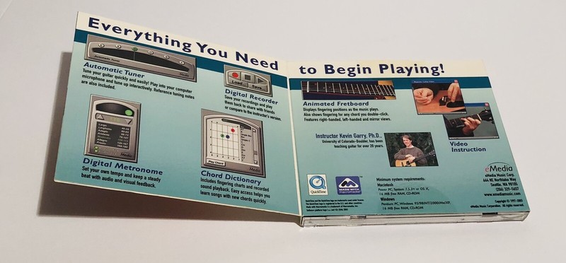 Beginner Guitar Lessons PC Mac CD ROM Acoustic Electric 30+ Lessons gallery