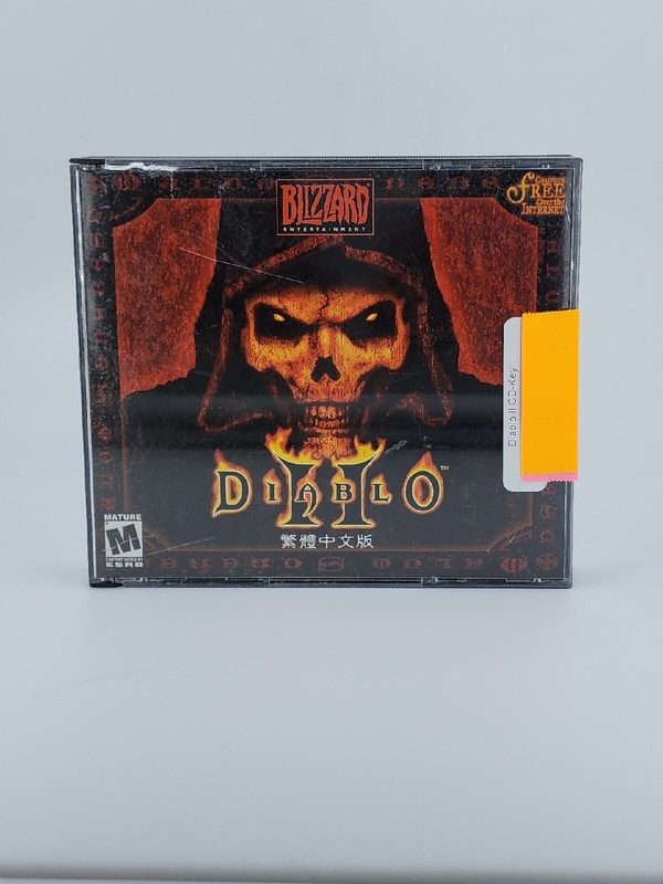 CHINESE release – Diablo II – Install disc, cinematic disc, case, CD-key ONLY