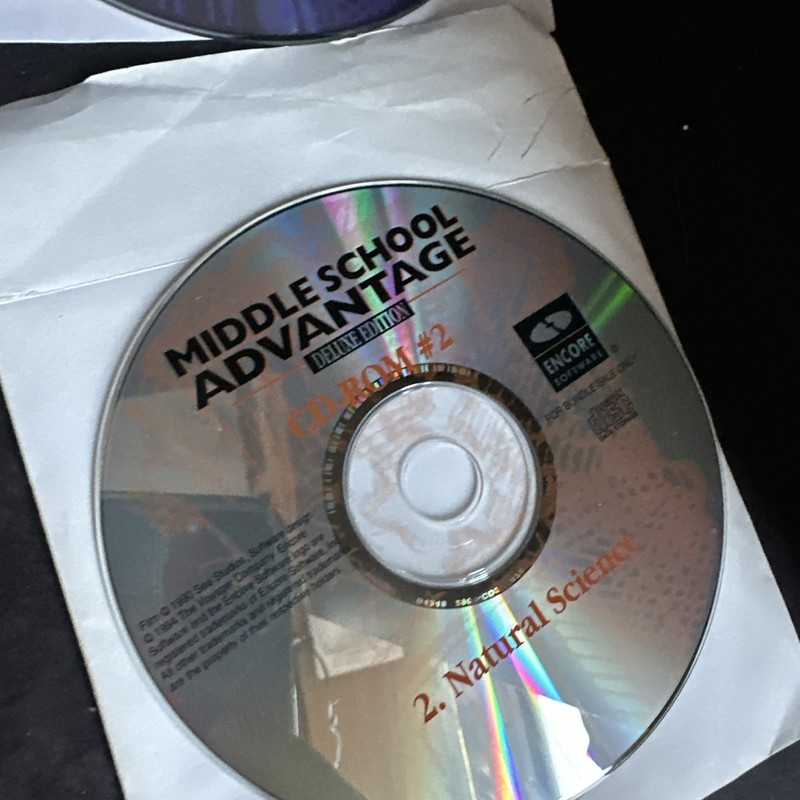 Middle School Advantage Deluxe Edition CD-ROM Lot 6 Encore Educational PC #M21 gallery