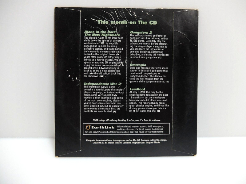PC Gamer: Alone in the Dark Demo Disc 7.6 - September 2001 - Not Compatible gallery