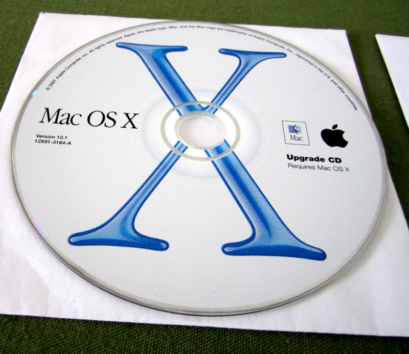 Vtg Mac OS X Upgrade Version 10.1 1Z691-3184-A Install Disc 2001 & Hardware Test gallery