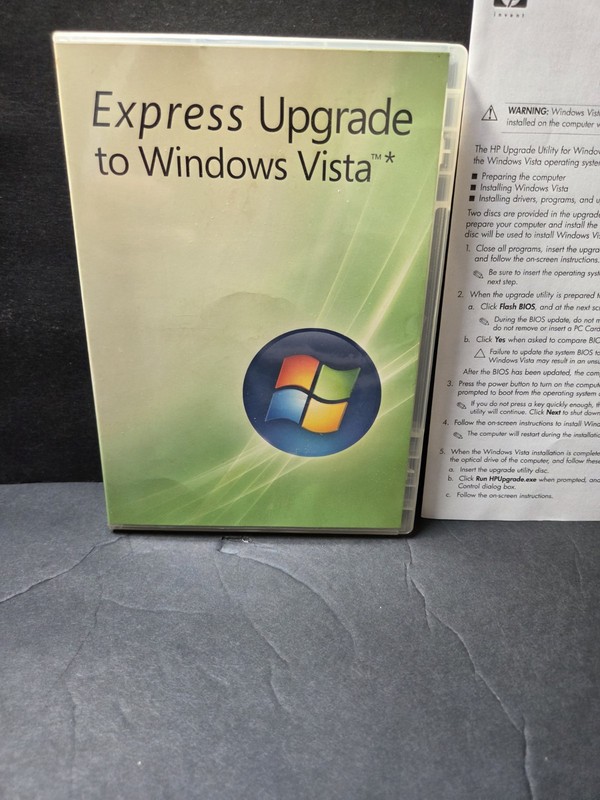 Microsoft Windows Vista Home Premium Express Upgrade Disc New w/ Product key gallery