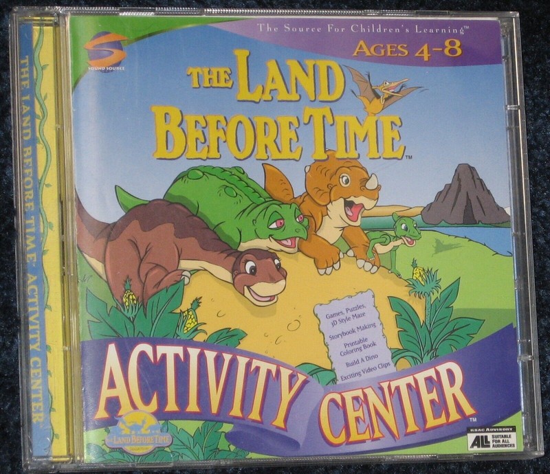 The Land Before Time PC / MAC CD ROM Activity Center and Math Adventure
