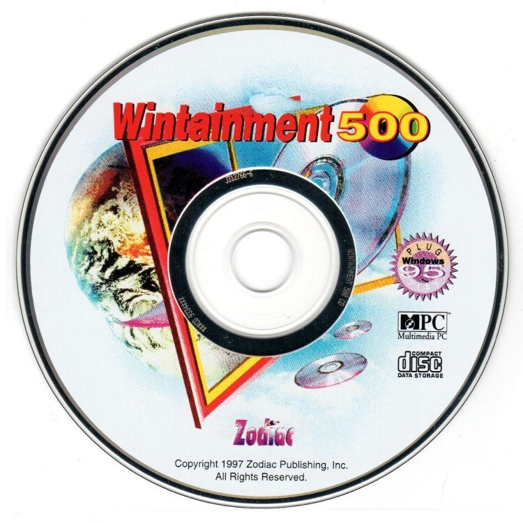 Wintainment 500 (500+ Programs) CD-ROM for Windows – NEW CD in SLEEVE