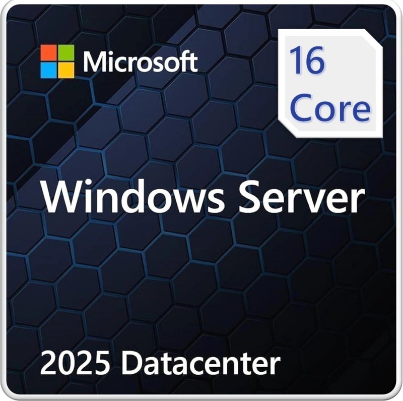Windows Server 2025 Datacenter – 16 Core License & 50 RDS Device CALs
