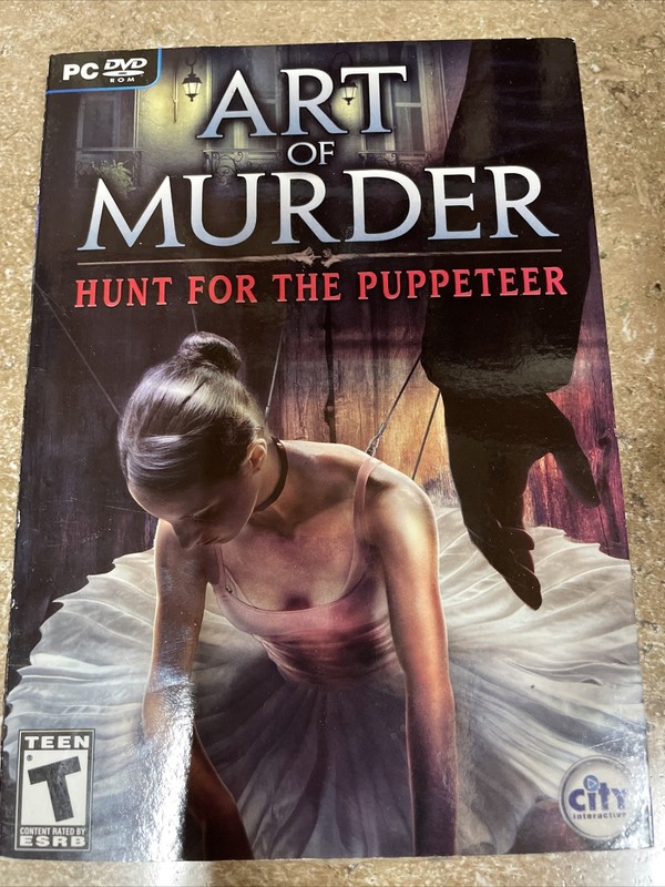 Art of Murder: Hunt for the Puppeteer w/ Manual PC DVD catch brutal killer game!