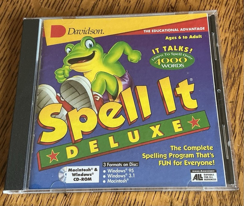 Spell It Deluxe Macintosh Windows 95 / 3.1 CD ROM DISC ONLY