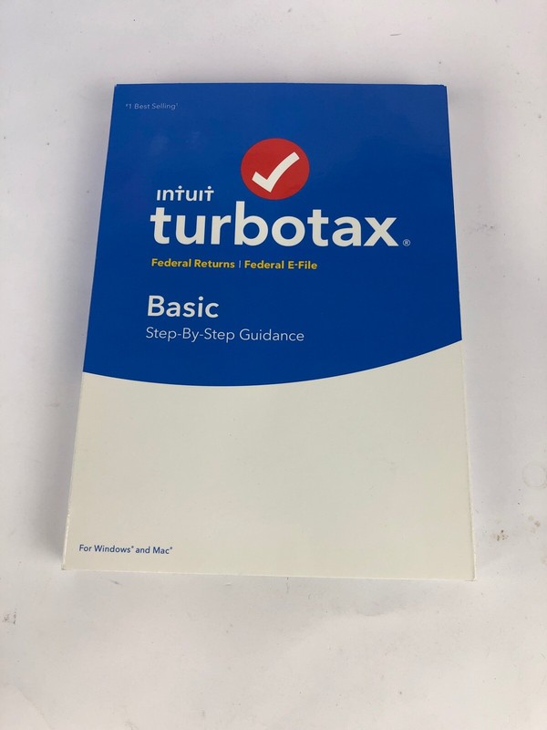 New Sealed TurboTax Basic 2018 Federal Returns Federal E File CD ROM