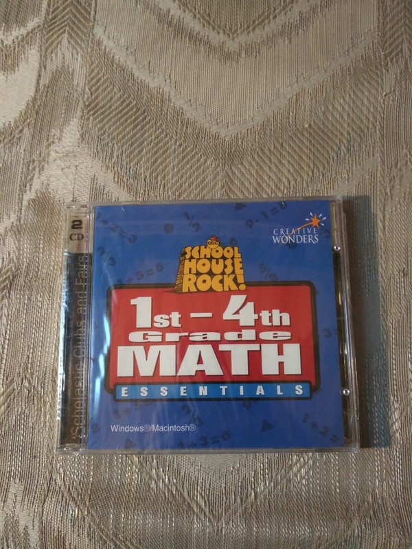 School House Rock 1st – 4th Grade Math Essentials PC 2 CDs Creative Wonders New