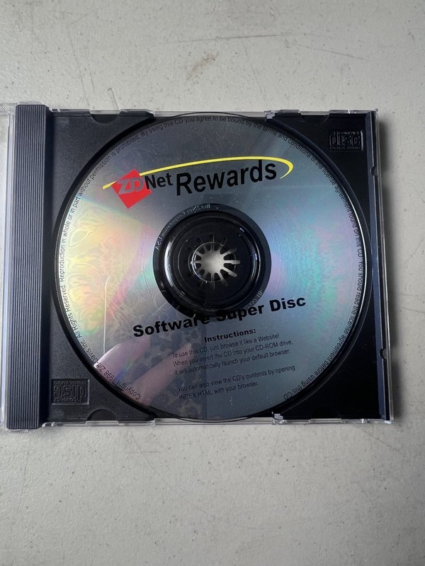ZDNet Rewards Software Super Disc CD-ROM 1999 Computer Software