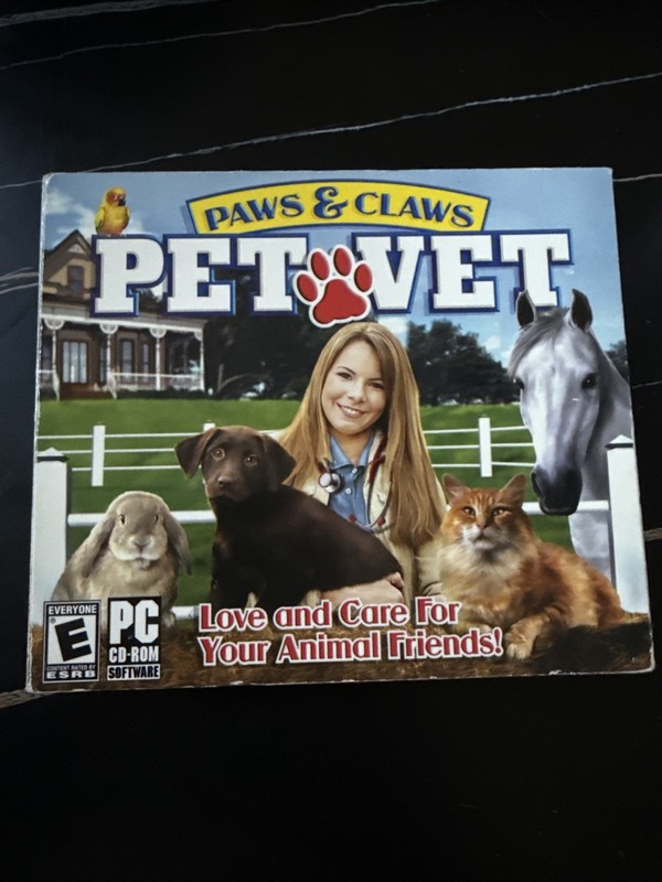 Paws and Claws: Pet Vet (CD-ROM, 2006, WIN 98/ME/XP, Valusoft) VGC