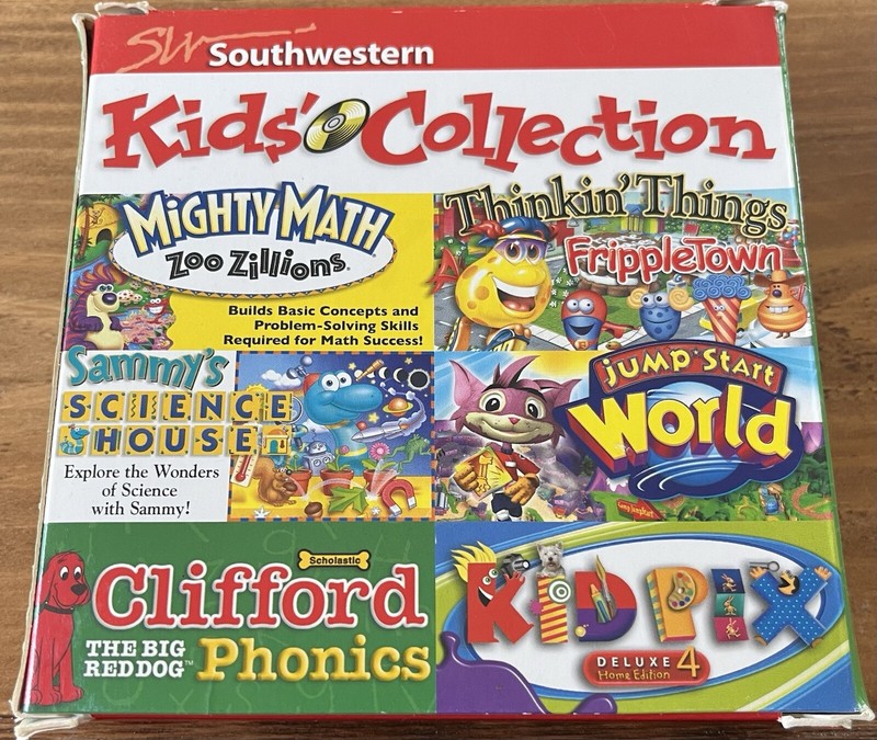 Southwestern Kids Collection (5 CD set) (PC, 2003) Math, Science, Phonics, Etc.