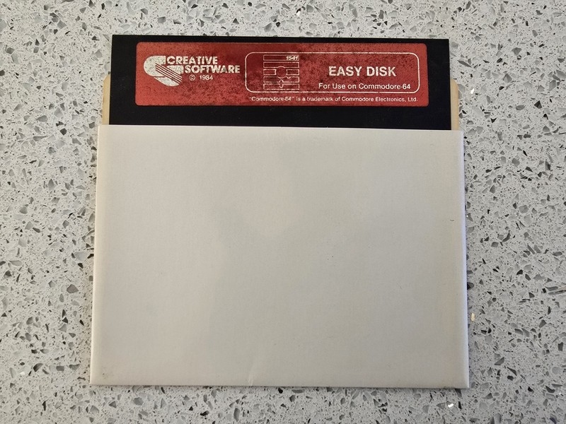 Easy Disk Commodore 64 Program on 5.25″ disk 1980s Vintage Software