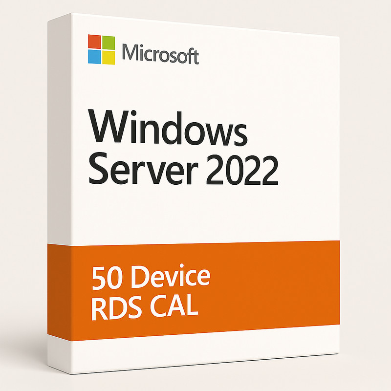 Windows Server 2022 Remote Desktop License – 50 Devices RDS CALs