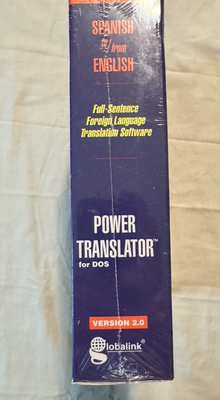 Vintage Power Translator 2.0 for DOS Spanish to English 3.5” HD Floppy Disks NOS gallery