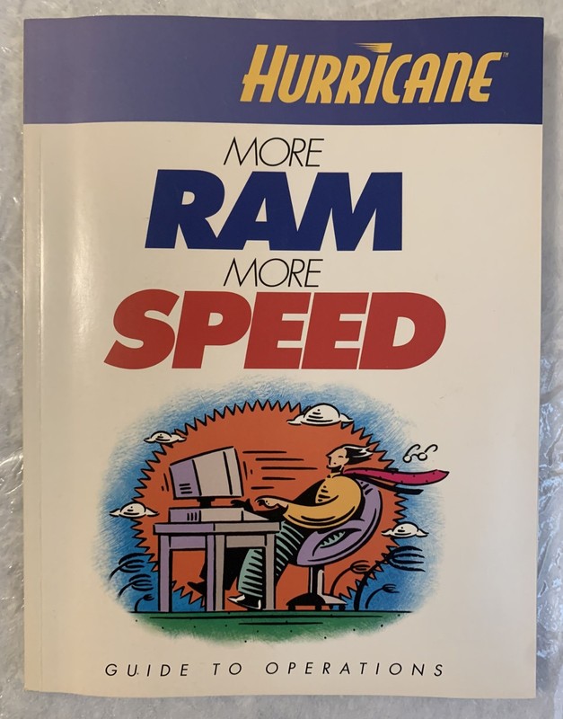 vintage 90s Hurricane RAM Memory Performance Helix Software 3.5" floppy disk BOX gallery